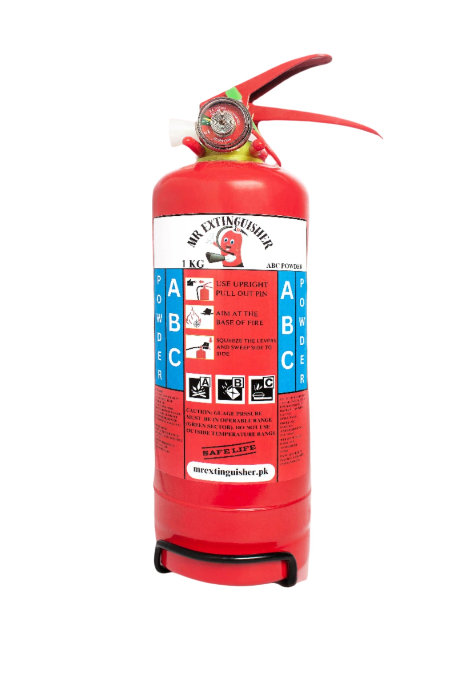 1KG ABC Dry Chemical Powder Fire Extinguisher – Multipurpose Use for Home, Office & Vehicles1